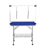 Large Grooming Table for Pet Dog and Cat with Adjustable Arm and Clamps Large Heavy Duty Animal grooming table, 42''/Blue