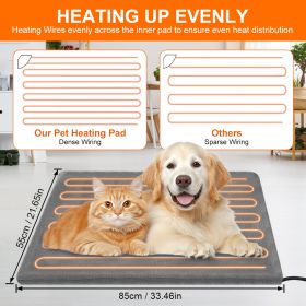 Pet Heating Pad (Option: Large dark gray)