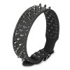 Dog Leather Collar Spiked Studded Pet Dog Collar Adjustable Neck Pitbull Mastiff Collar