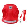 Pet Mesh Harness Dog Leash Set Reflective Chest Strap Adjustable Puppy Vest For Puppies Breeds Dogs Cats Walking Outdoor