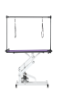 42.5INCH HYDRAULIC PET GROOMING TABLE WITH "H" ARM PURPLE