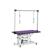 42.5INCH HYDRAULIC PET GROOMING TABLE WITH "H" ARM PURPLE