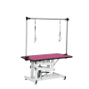 42.5INCH HYDRAULIC PET GROOMING TABLE WITH "H" ARM PINK